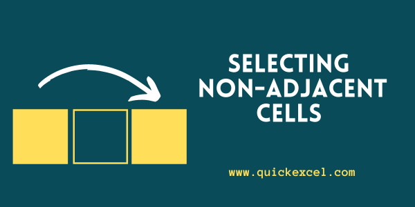 How To Select Non Adjacent Cells In Excel For Graph