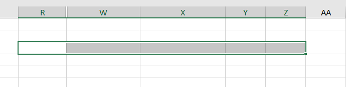 Selected Cells for Table Formatting  create a form in Excel.