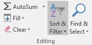 sort filter option