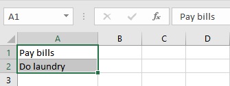 Strikethrough in Excel