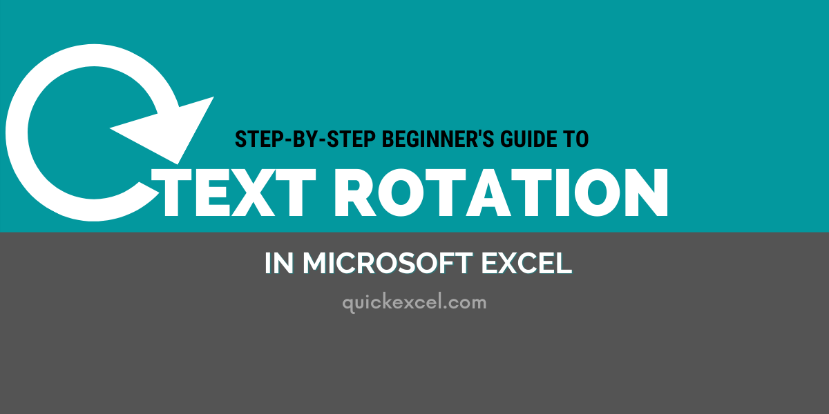 how do you rotate text in a cell in excel