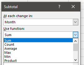 Use Function Options