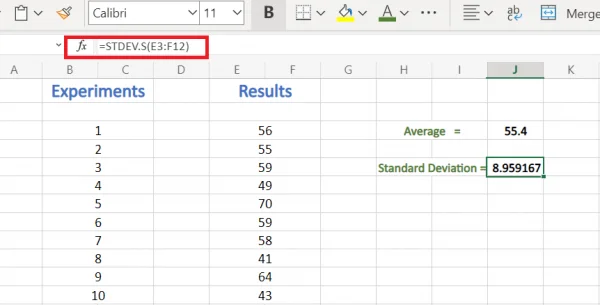 How to Calculate Confidence Interval in Excel? 5 Calculating Average and Standard Deviation in Excel
