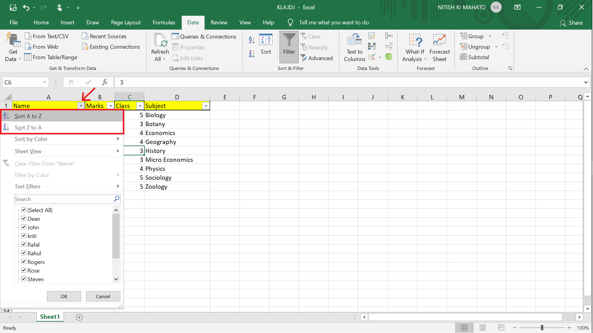 How to Alphabetize in Excel? - QuickExcel