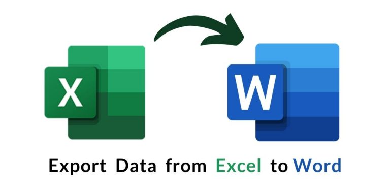 Export Data From Excel To Word Document