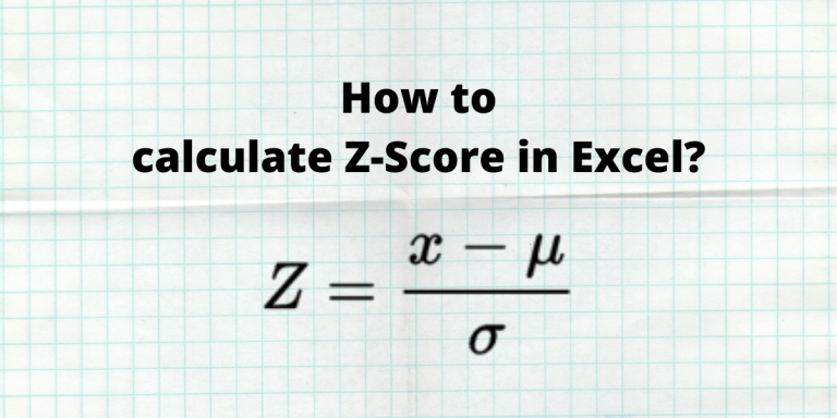 How To Calculate Z Score In Excel Quickexcel 9783