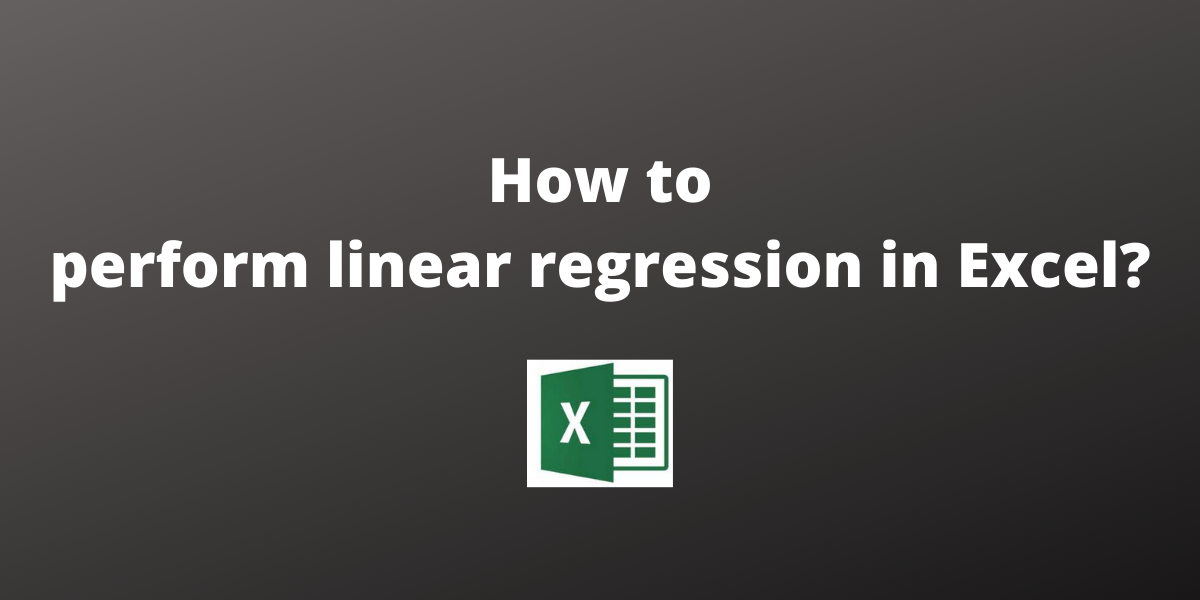 How to perform linear regression in