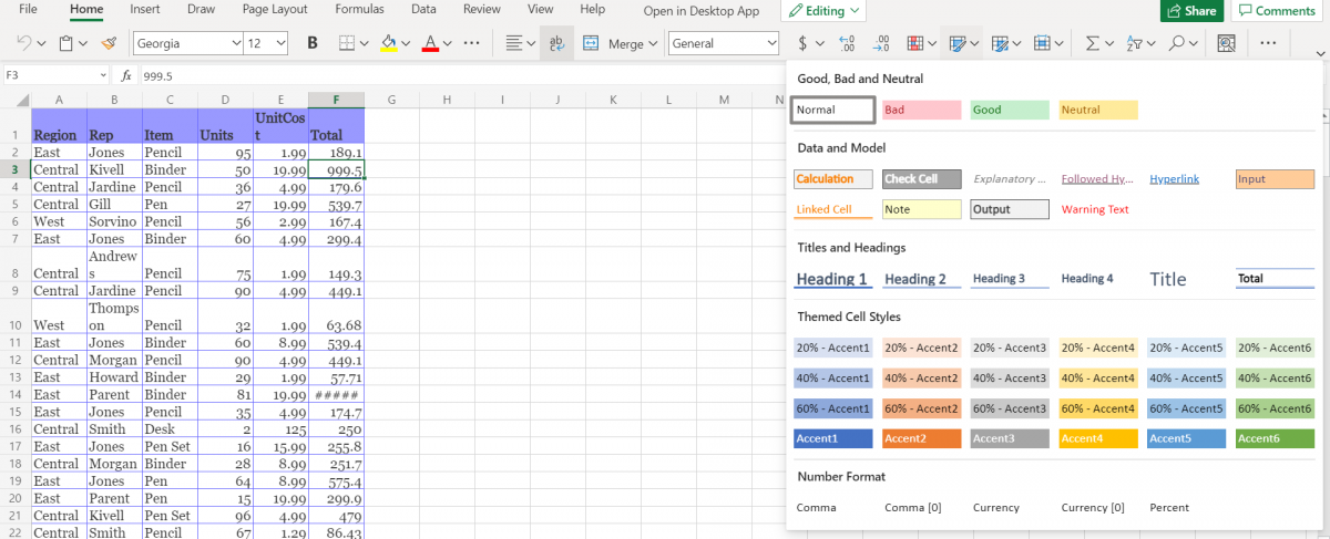 Highlight A Cell in Excel