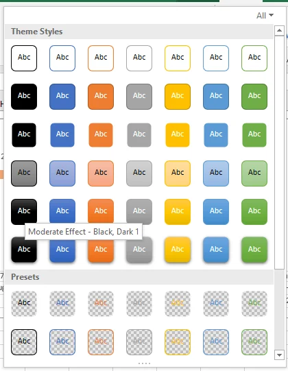 chart styles 1