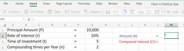 How To Calculate Compound Interest In Excel Quickexcel 8588