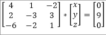 equation matrix format 1