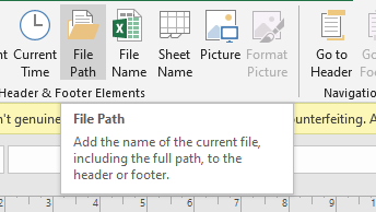 File Path Button