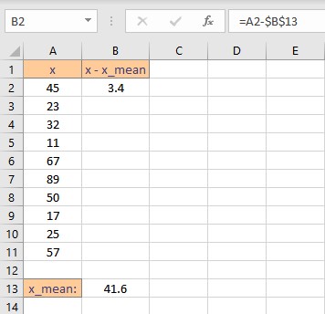 first difference result 1