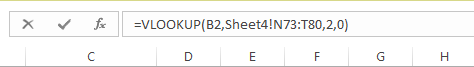 Function in Formula Bar