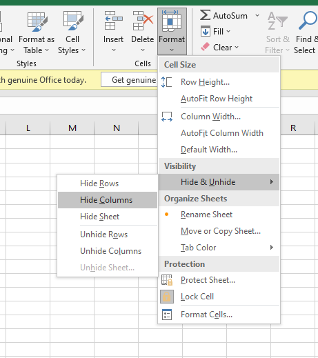 How to Hide and Unhide Columns in Excel? - QuickExcel