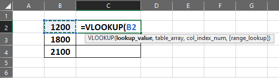 Lookup Value Selected in Function