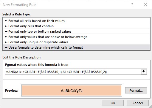 second quartile formula 1