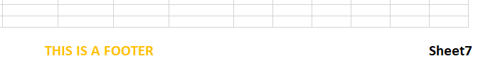Sheet Name Displayed in Footer (Right)