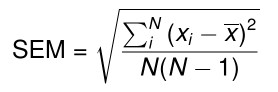 Calculate Standard Error in Excel