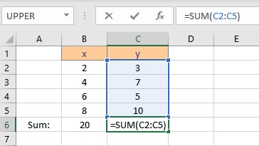 summation y