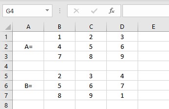 two matrices 1