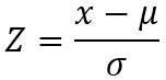 z score formula 1