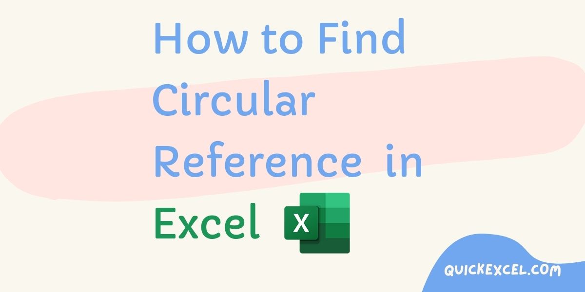 how to see circular references in excel