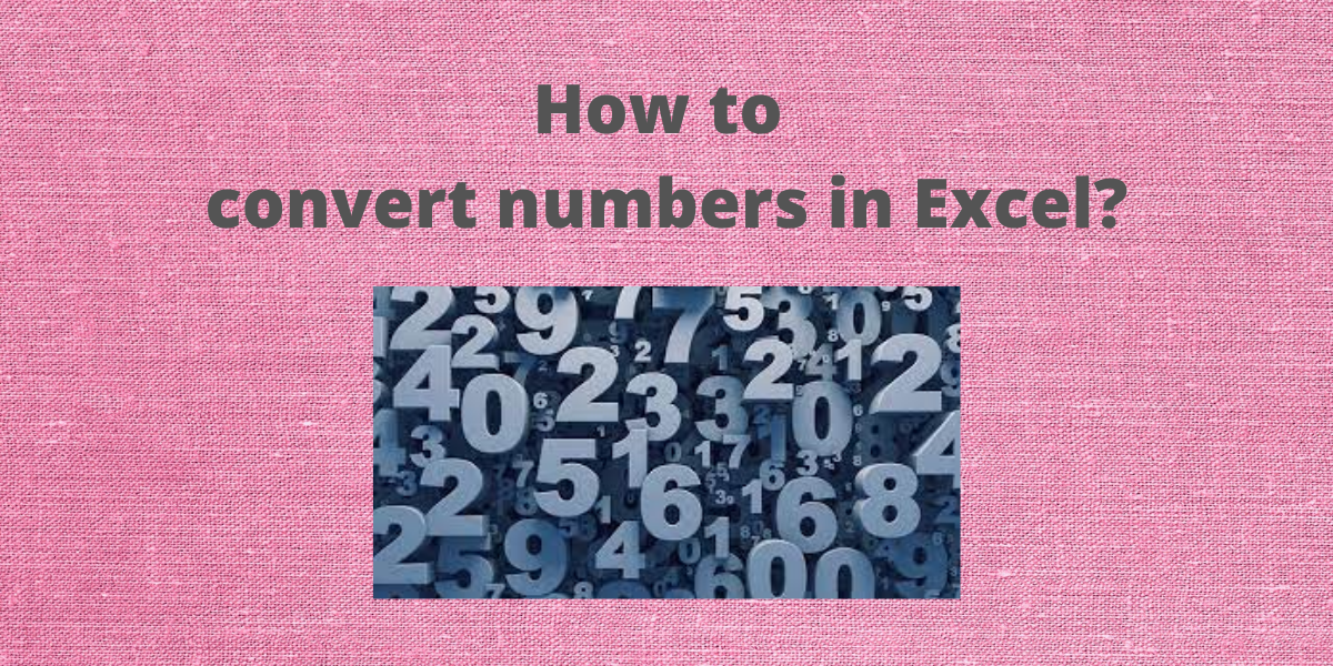 How to convert numbers in
