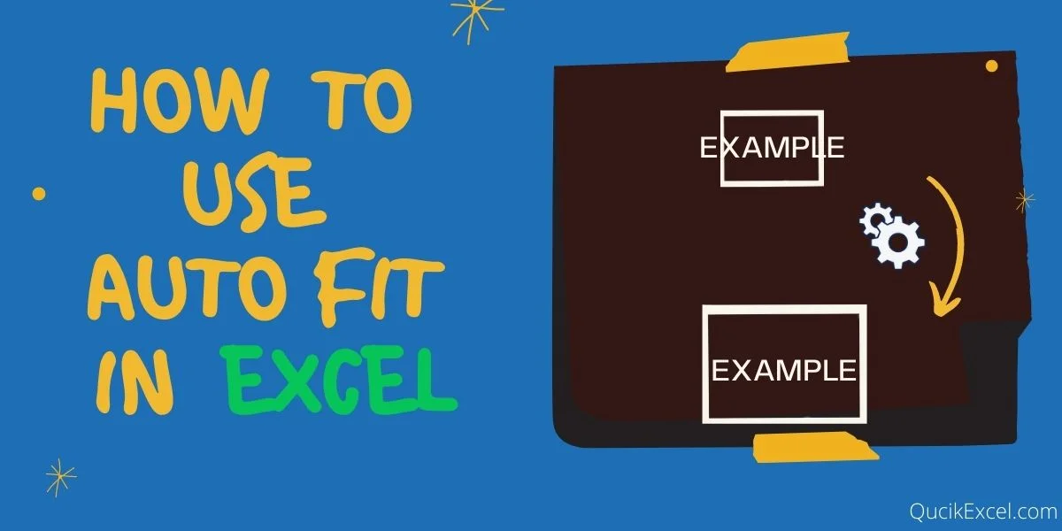 How to use auto fit in Excel