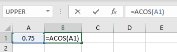 acos formula