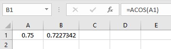 acos result