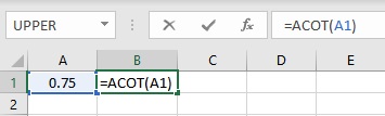 acot formula