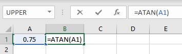 atan formula