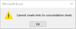 cant create links error