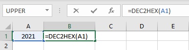 dec2hex formula