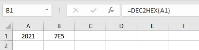 dec2hex result