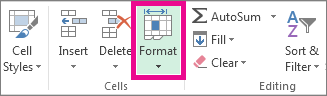 Excel Software Version Format Option