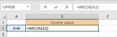 trigonometric functions in Excel