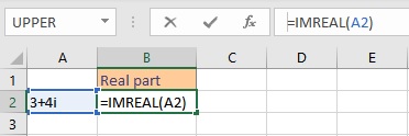 Basic Mathematical Operations on Complex Numbers in Excel