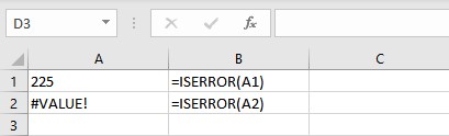 IS Functions in Excel