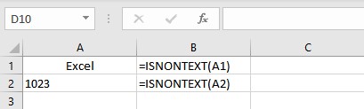 isnontext formula