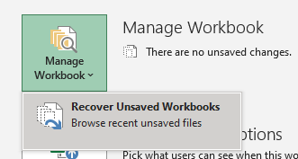 manage workbook