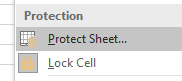 protect sheet