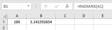 radians result