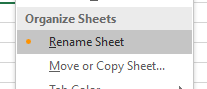 rename sheet