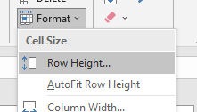 format cells in Excel