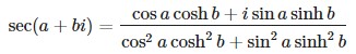 secant formula