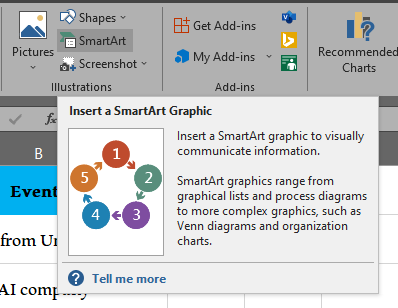 Timeline In Excel