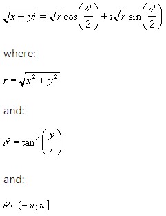 square root formula