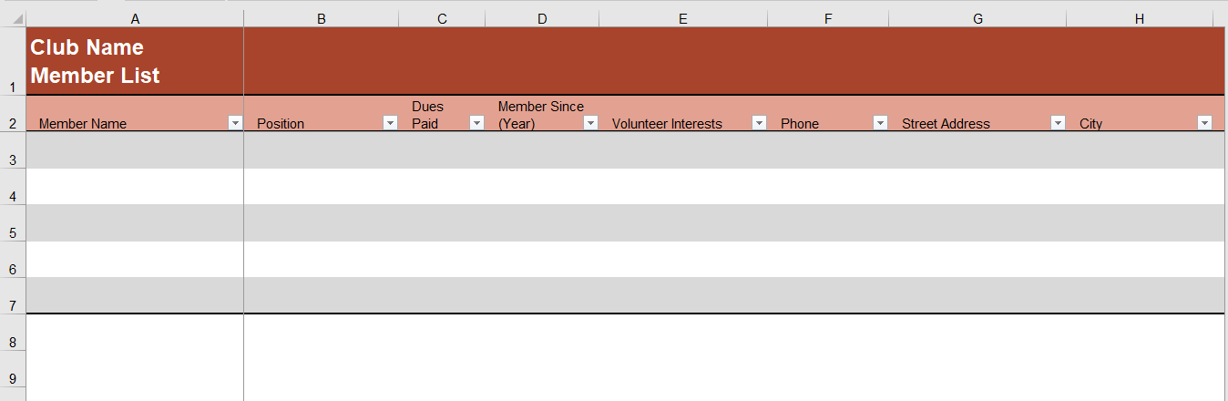 Create a Database in Excel - Manually and Automatically - QuickExcel